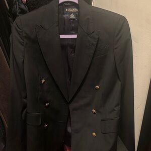 Brooks Brothers Black Blazer with Gold Buttons